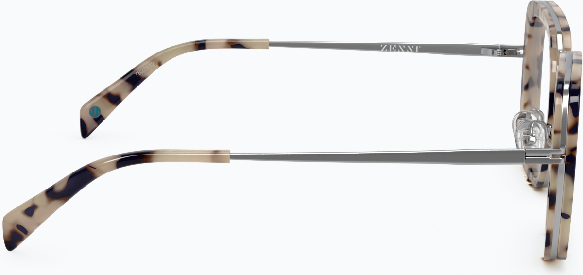 Side view of Square Glasses 7823535 in Ivory Tortoiseshell thumbnail