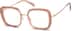 Square Glasses 7823542 in Peach