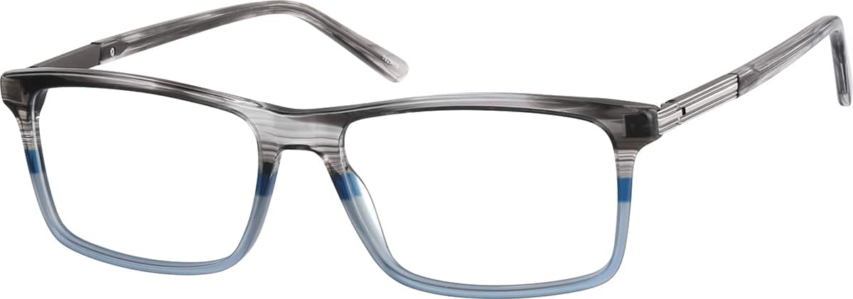 Angle view of Rectangle Glasses 7823712 in Ocean