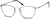 Angle view of Rectangle Glasses 7824112 in Graphite thumbnail