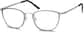 Angle view of Rectangle Glasses 7824112 in Graphite thumbnail
