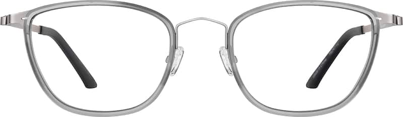 Graphite Rectangle Glasses