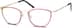 Rectangle Glasses 7824118 in Red
