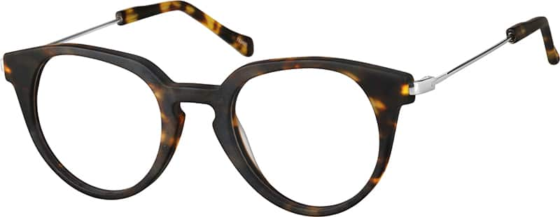 Angle view of Round Glasses 782425 in Tortoiseshell