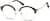 Angle view of Browline Glasses 7824421 in Black thumbnail