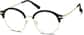 Angle view of Browline Glasses 7824421 in Black thumbnail