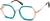 Angle view of Geometric Glasses 7824816 in Cotton Candy thumbnail