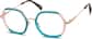 Angle view of Geometric Glasses 7824816 in Cotton Candy thumbnail