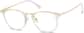 Angle view of Square Glasses 7825023 in Clear thumbnail