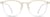 Front view of Square Glasses 7825023 in Clear thumbnail
