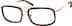 Rectangle Glasses 782525 in Gold