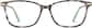 Front view of Rectangle Glasses 7825512 in Marble thumbnail