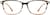 Front view of Rectangle Glasses 7825525 in Tortoiseshell thumbnail