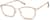 Angle view of Women's Rectangle Glasses 7825715 in Brown thumbnail