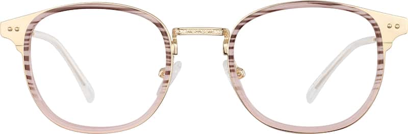 Gold Square Glasses