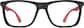 Front view of No. 10 Glasses 7826721 in Black thumbnail
