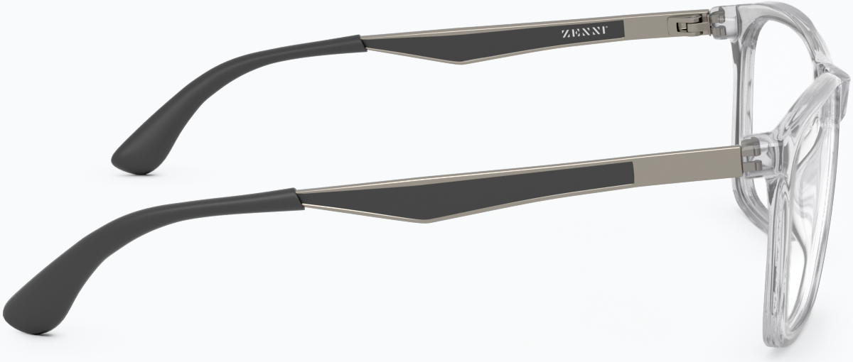 Side view of No. 10 Glasses 7826723 in Clear thumbnail