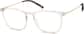 Angle view of Thunderbirds Glasses 7826914 in Gold thumbnail