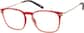 Angle view of Thunderbirds Glasses 7826918 in Red thumbnail