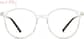 Front view of Stone Cold Glasses 7827014 in Gold thumbnail