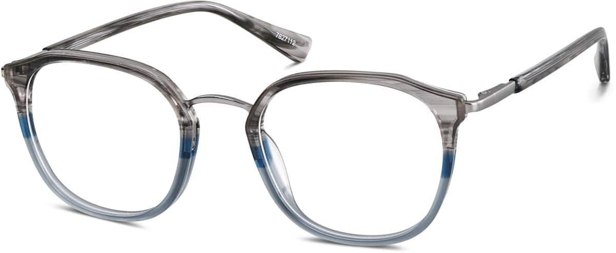 Angle view of Geometric Glasses 7827112 in Storm