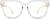 Front view of Square Glasses 7827423 in Clear thumbnail