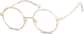 Angle view of Round Glasses 7827923 in Clear thumbnail