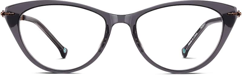 Dark Gray Cat-Eye Glasses
