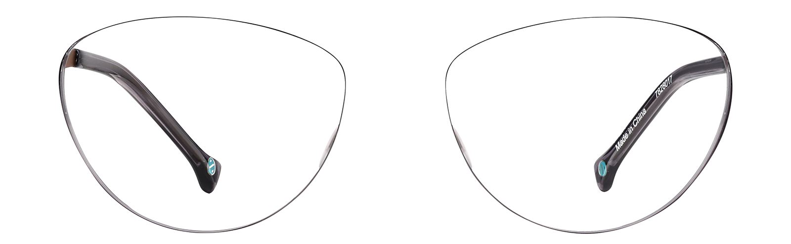 Dark Gray Cat-Eye Glasses #7828017 | Zenni Optical