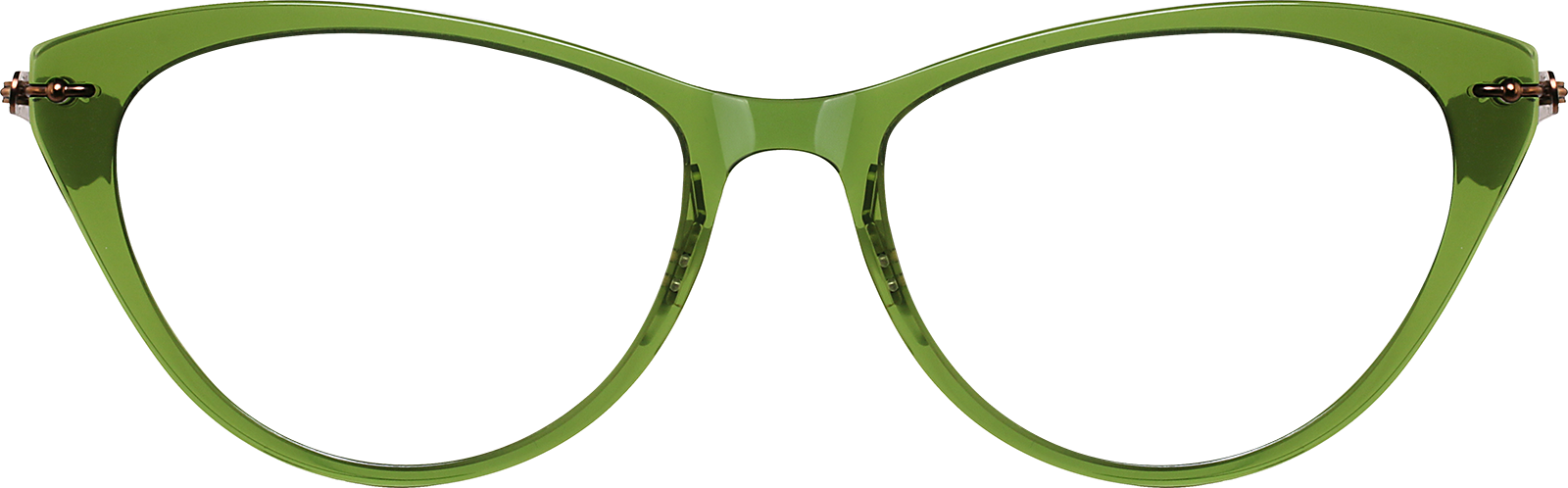 Green Cat-Eye Glasses #7828024 | Zenni Optical