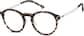 Angle view of Round Glasses 7828339 in Tortoiseshell thumbnail