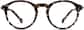 Front view of Round Glasses 7828339 in Tortoiseshell thumbnail