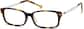 Angle view of Rectangle Glasses 7828425 in Tortoiseshell thumbnail