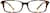 Front view of Rectangle Glasses 7828425 in Tortoiseshell thumbnail