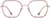 Front view of Geometric Glasses 7828719 in Pink thumbnail