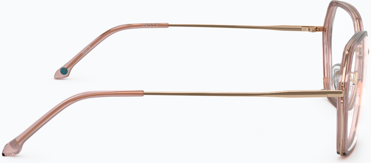 Side view of Geometric Glasses 7828719 in Pink thumbnail