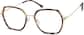 Angle view of Geometric Glasses 7828725 in Tortoiseshell thumbnail