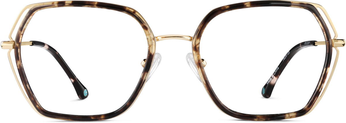 Tortoiseshell Geometric Glasses