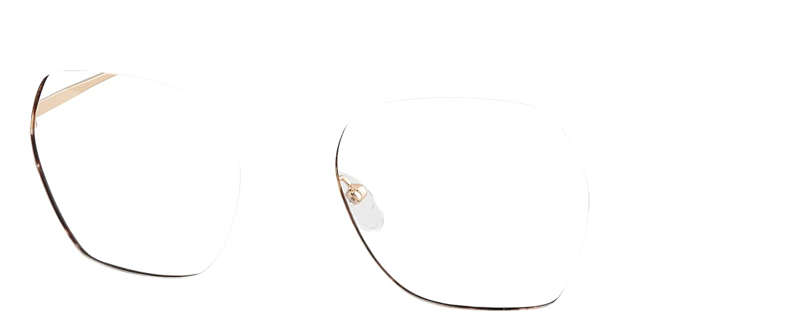 Angle view of Geometric Glasses 7828725 in Tortoiseshell