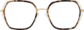 Front view of Geometric Glasses 7828725 in Tortoiseshell thumbnail
