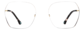 Front view of Geometric Glasses 7828725 in Tortoiseshell thumbnail