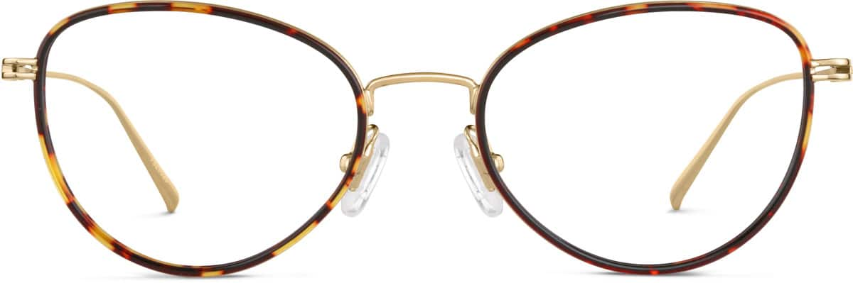 Front view of Cat-Eye Glasses 7829025 in Tortoiseshell