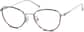 Angle view of Cat-Eye Glasses 7829039 in Brown thumbnail
