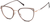 Angle view of Cat-Eye Glasses 7829217 in Brown thumbnail