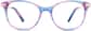 Front view of Kids' Square Glasses 7829317 in Pink/Blue thumbnail