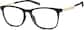 Angle view of Square Glasses 7829621 in Black thumbnail