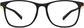 Front view of Square Glasses 7829621 in Black thumbnail