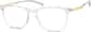 Angle view of Square Glasses 7829623 in Translucent thumbnail