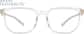 Front view of Square Glasses 7829723 in Translucent thumbnail