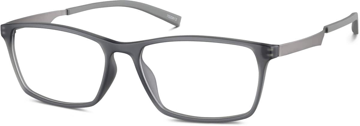 Angle view of Rectangle Glasses 7829812 in Gray